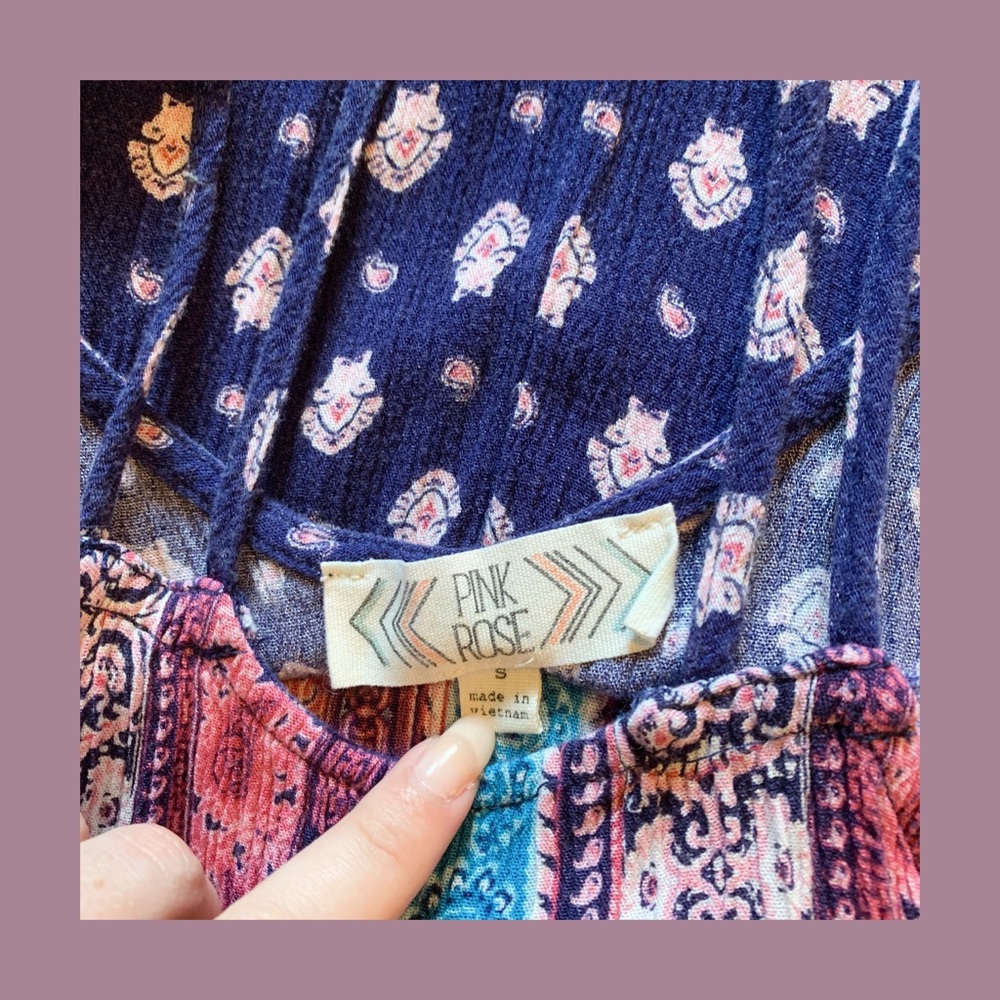 LAST CHANCE ITEM | Pink Rose Paisley Dress - Picture 3 of 5